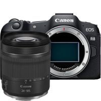 Canon EOS R8 Body + RF 24-105mm f/4-7.1 IS STM Lens