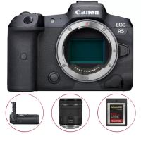 Canon EOS R5 RF 24-105mm IS STM + BG-R10 Grip + Sandisk 128GB CFexpress