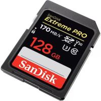 SanDisk 128GB Extreme PRO UHS-I SDXC 170MB/s V30 Hafıza Kartı