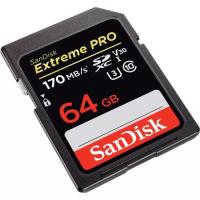 SanDisk 64GB Extreme PRO UHS-I SDXC 170MB/s V30 Hafıza Kartı